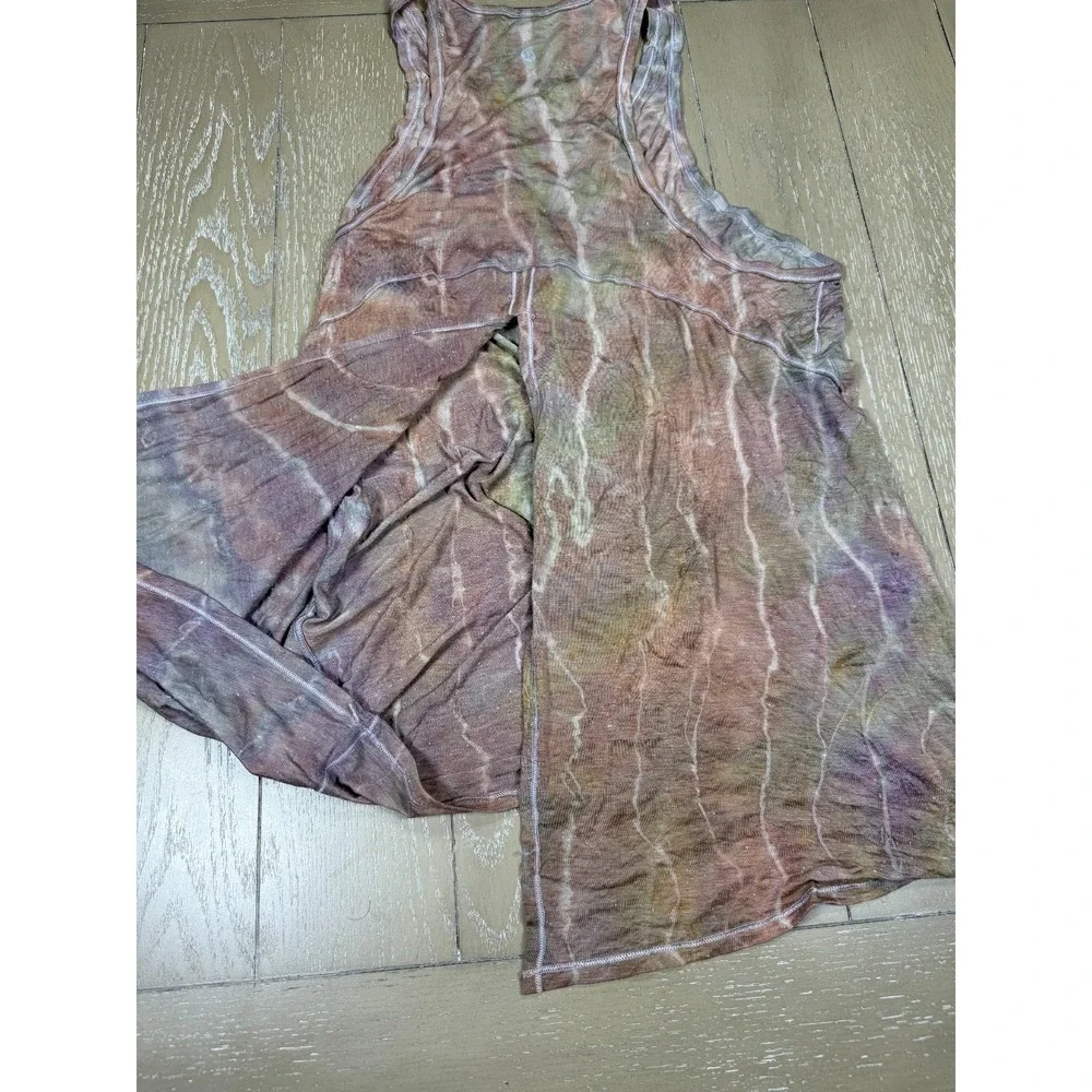 Lululemon Salute The Sun‎ Tank Tiger Custom Tie Dye Size 12 Boho Hiking Indie